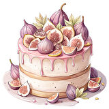 İncirli Pasta Duvar Stickerı