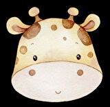 Zürafa Kafası Duvar Stickerı