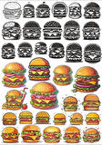 Hamburger Sticker Set