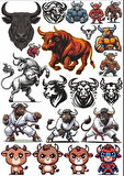 Boğa Sticker Set