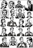Siyah Beyaz Adam Sticker Set