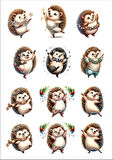 Kirpi Sticker Set