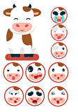 İnek Sticker Set