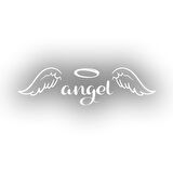 Angel Sticker 17x17 Cm Beyaz