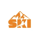 Ski Kayak Sticker 17x17 Cm Turuncu