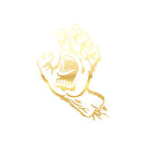 Korkunç El Sticker 17x17 Cm Gold