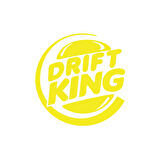 Drift King Sticker 17x17 Cm Sarı