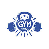 GYM Times Sticker 17x17 Cm Mavi