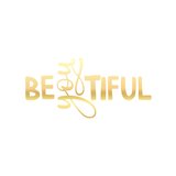 Beatiful Sticker 17x17 Cm Gold