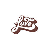 Love Sticker 17x17 Cm Kahverengi