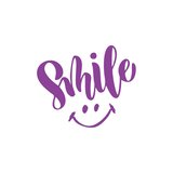 Smile Sticker  17x17 Cm Mor