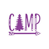 Camp Sticker 17x17 Cm Mor