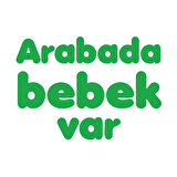 Arabada Bebek Var Sticker 17x17 Cm Yeşil