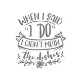 When I said ı Do Sticker 17x17 Cm Gri