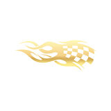 Alev Racing Sticker 17x17 Cm Gold