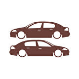 Basık Megane 2 Sticker 17x17 Cm Kahverengi