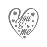 Yo and Me Sticker 17x17 Cm Gri
