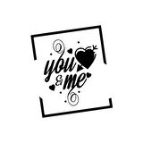 Yo and Me Sticker 17x17 Cm Siyah