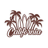 California Sticker 17x17 Cm Kahverengi