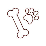 pati ve Kemik Sticker 17x17 Cm Kahverengi