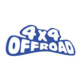 4x4 Off Road Sticker 17x17 Cm Mavi