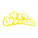 4x4 Off Road Sticker 17x17 Cm Sarı