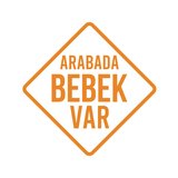 arabada Bebek Var Sticker 17x17 Cm Turuncu