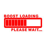 Boost Loading Araba Sticker 17x17 Cm Kırmızı