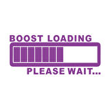 Boost Loading Araba Sticker 17x17 Cm Mor