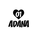 Kalpli 01 Adana Araba Sticker 17x17 Cm Siyah