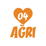 Kalpli 04 Ağrı Araba Sticker 17x17 Cm Turuncu