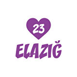 Kalpli 23 Elazığ Araba Sticker 17x17 Cm Mor