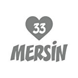 Kalpli 33 Mersin Araba Sticker 17x17 Cm Gri