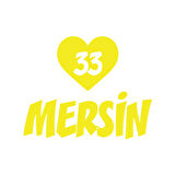 Kalpli 33 Mersin Araba Sticker 17x17 Cm Sarı