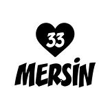 Kalpli 33 Mersin Araba Sticker 17x17 Cm Siyah