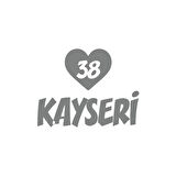 Kalpli 38 Kayseri Araba Sticker 17x17 Cm Gri