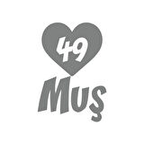 Kalpli 49 Muş Araba Sticker 17x17 Cm Gri