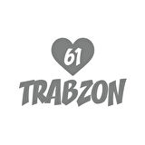 Kalpli 61 Trabzon Araba Sticker 17x17 Cm Gri