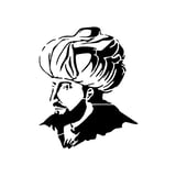 Fatih Sultan Mehmet Araba Sticker 17x17 Cm Siyah
