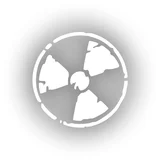Tehlike İşareti Araba Sticker 17x17 Cm Beyaz