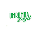 Umrumda Değil Araba Sticker 17x17 Cm Yeşil
