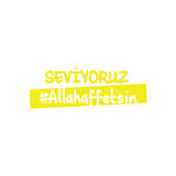 Seviyoruz Allah Affetsin Araba Sticker 17x17 Cm Sarı