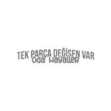 Tek Parça Değişen Var Oda Hayaller Araba Sticker 17x17 Cm Gri
