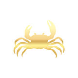 Yengeç Araba Sticker 17x17 Cm Gold