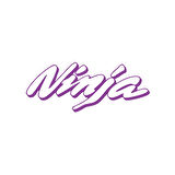 Ninja Araba Sticker 17x17 Cm Mor