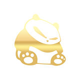 Kızgın Panda Araba Sticker 17x17 Cm Gold