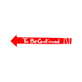 To Be Contiuned Araba Sticker 17x17 Cm Kırmızı