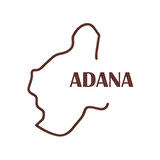 Adana Harita Araba Sticker 17x17 Cm Kahverengi