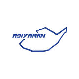 Adıyaman Harita Araba Sticker 17x17 Cm Mavi