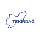Tekirdağ Harita Araba Sticker 17x17 Cm Mavi